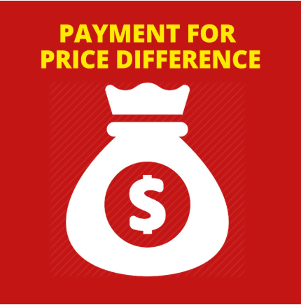 Price Difference Payment