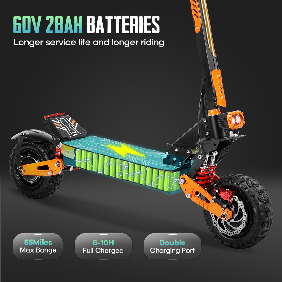2. ZSNAKE Z36 — Cool Fat Tire Electric Scooter
